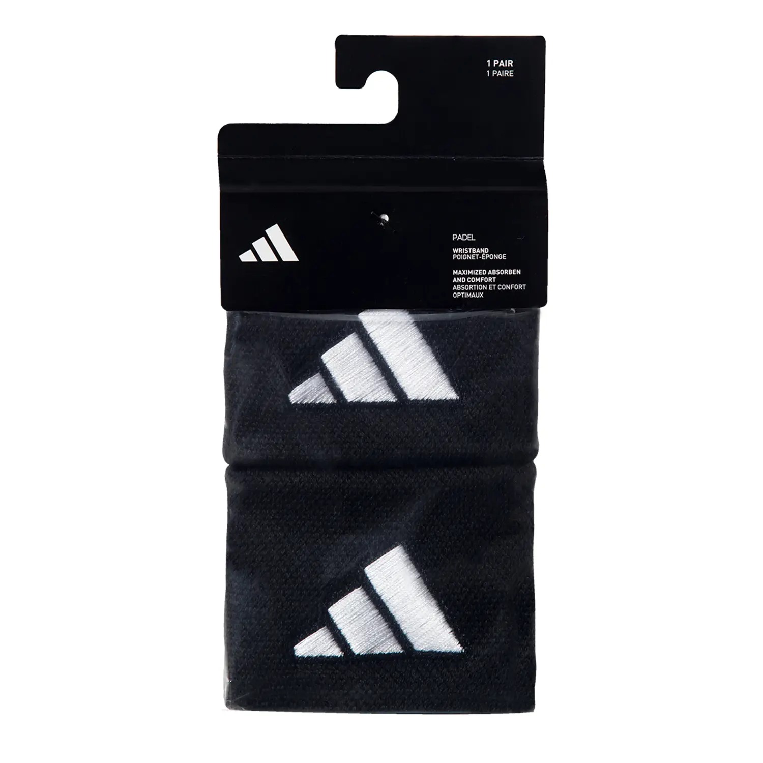 Adidas Wristbands, black pair