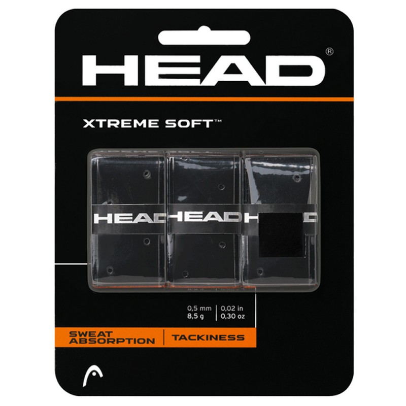 Head Overgrip Xtremesoft, set of 3, black