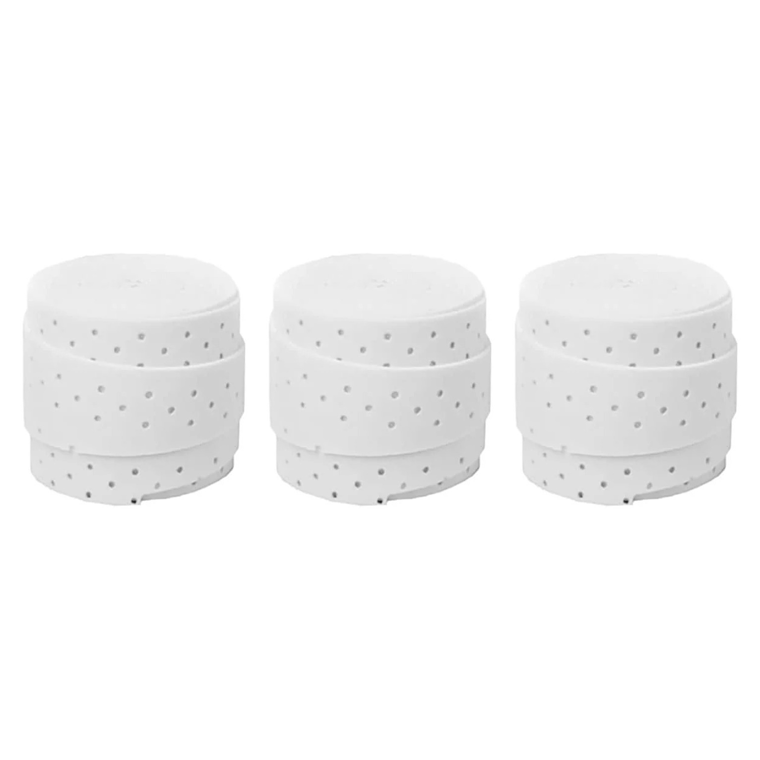 Wilson White Microperforated overgrips, set of 3